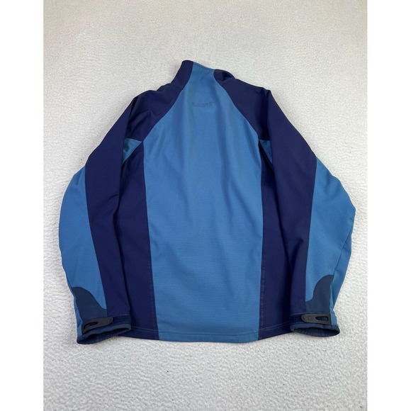Marmot Windstopper Softshell Jacket Mens Medium Blue Full Zip Hiking Outdoor - Picture 2 of 12
